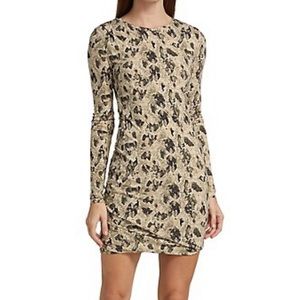 NWT Rag & Bone Poppy Draped Snakeskin Print Minidress Size Small